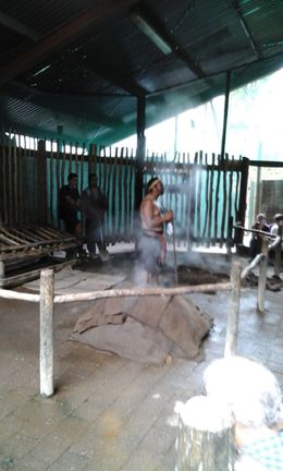Photo of I had the most wonderful Hangi meal, This is how our meal was cooked in the ground with hot's rook's and left to steam for about 3hrs, they uncovered the sack's and pulled the most beautiful meal out from the ground, i have never ... , BRYAN M - January 2016