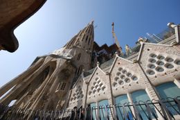 Photo of La Sagrada Familia side shot There are many angles to take in. If you have a camera with a zoom lens, you can really hone in on the finer details that occupy your eyes with every careful glance., Theresanne S - July 2009