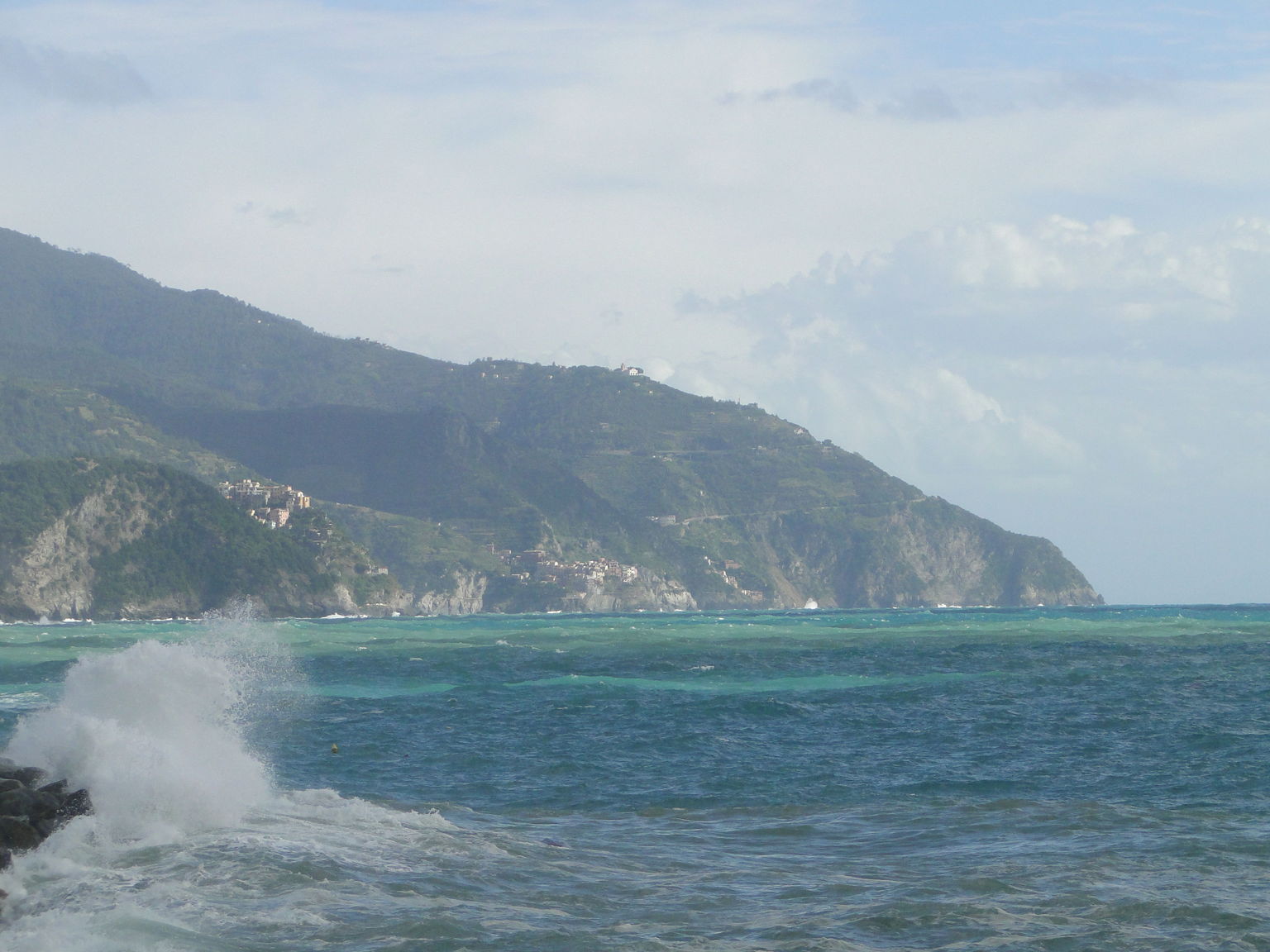 Cinque Terre com mal tempo