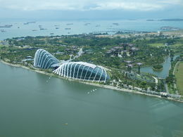 Photo of Gardens By The Bay from the Singapore Flyer One of the great views of the Gardens By The Bay taken while we on board the Singapore Flyer. May 2014. , Paul R - May 2014