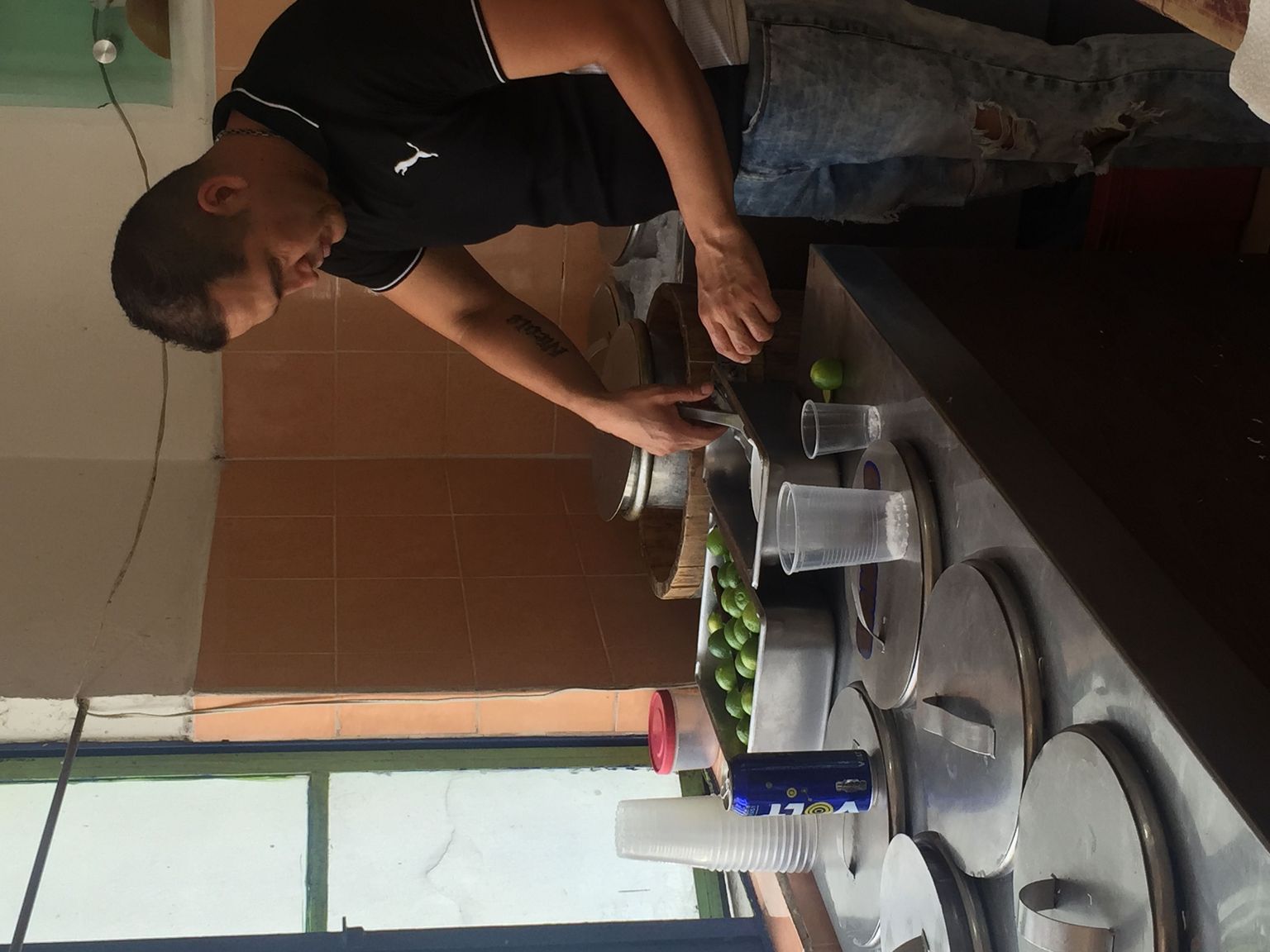 Tejuino in the making