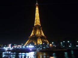 Photo of The Eiffel Tower from the Seine river cruise 25 Dec 2010 One of the many wonderful sights from the cruise portion of our tour , Nicholas R - January 2011