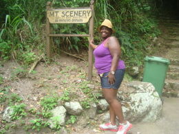 Photo of at the bottom I was not brave enough for the walk down the mountain, so I settled for a picture by the sign! , Latifah M - October 2011