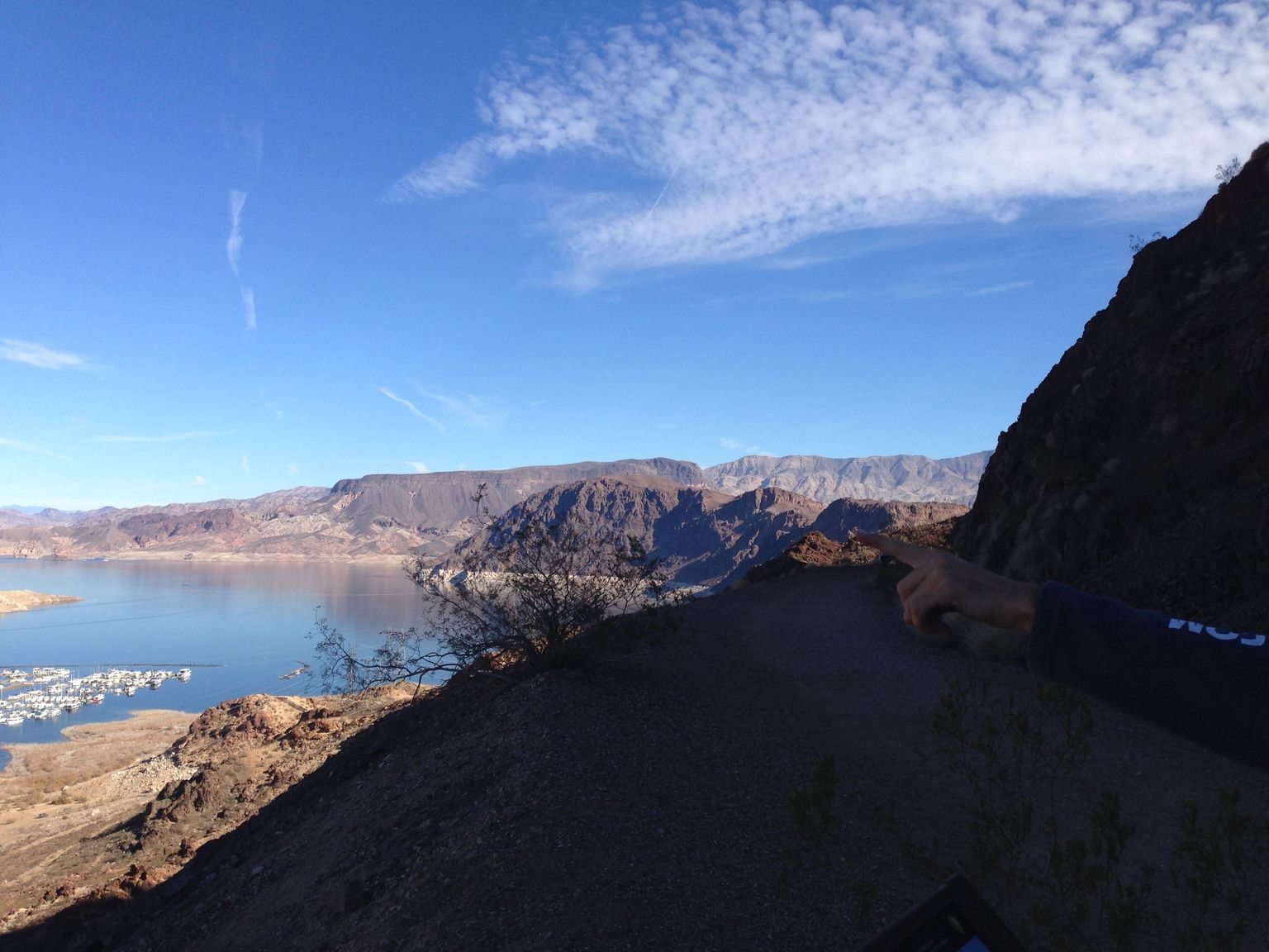A view from our tour while we were biking to the Hoover Dam.