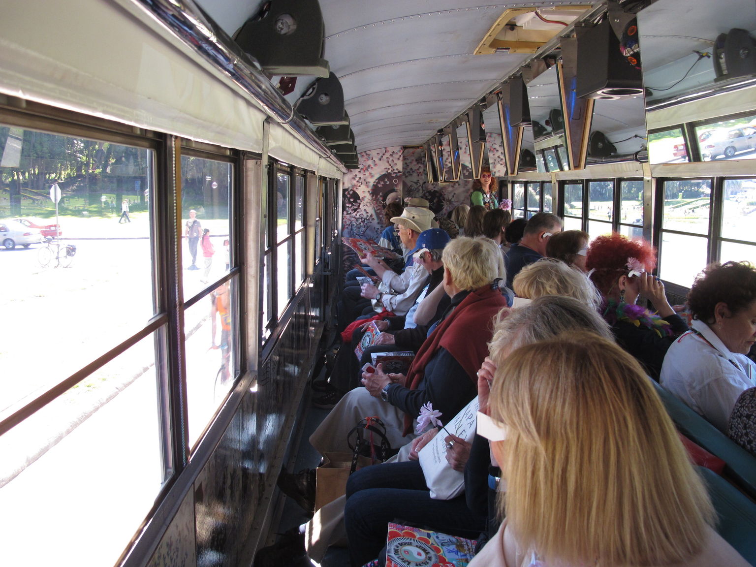 Magic Bus San Francisco Tour Group screens up.JPG