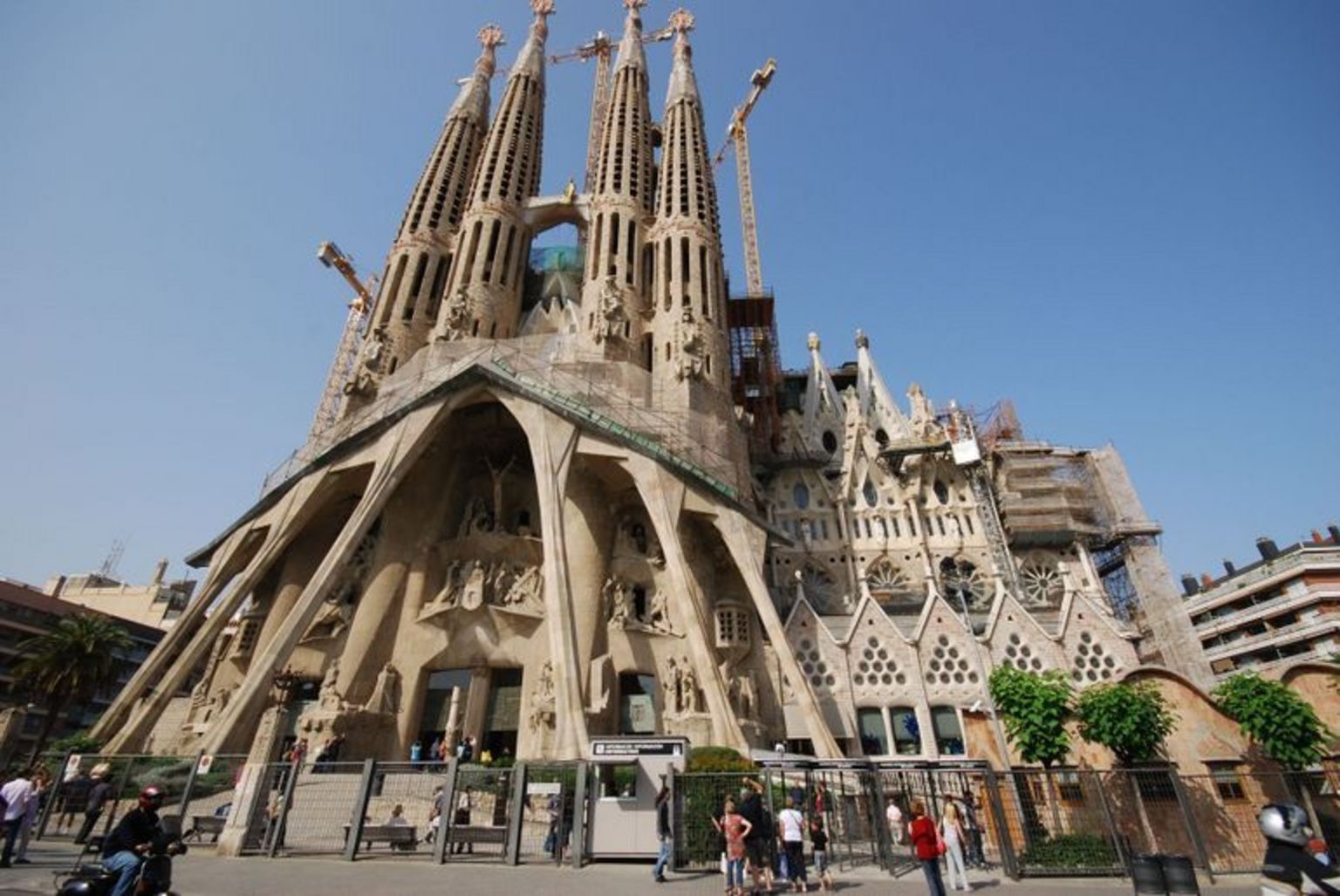 Outside La Sagrada Familia