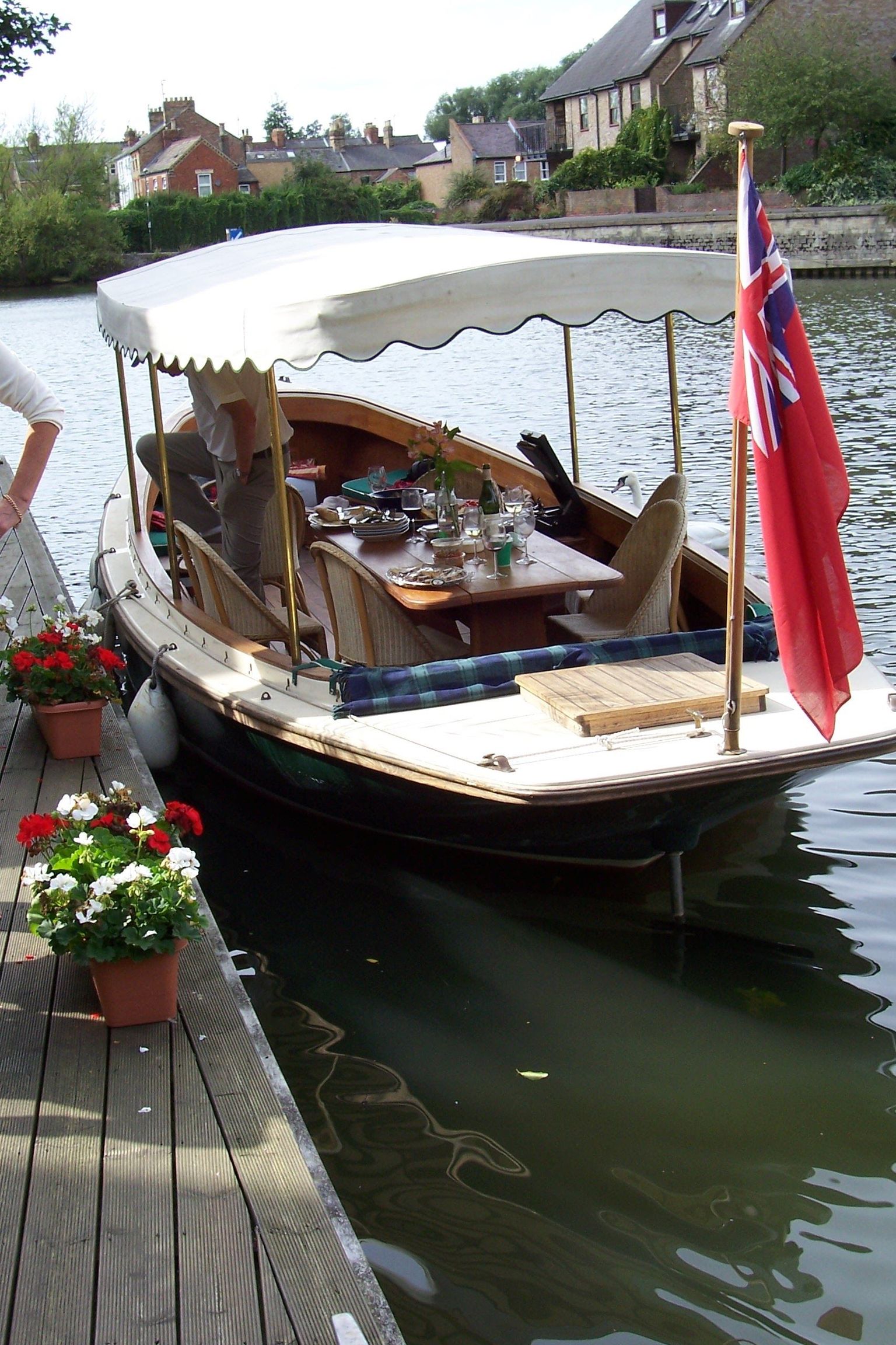 boarding the boat