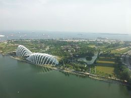 Photo of Singapore Flyer Garden by the Bay and the Indonesian Islands in the background , Mark K. - October 2013