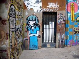 Photo of Barcelona Graf #1 Down a little alleyway in the Born, right near my lunch-spot., RobC - September 2010