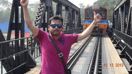 Photo of Bridge on River Kwai on our Silver Marriage Anniversary With my Life Partner - Manju of 25 Years!!! , Col Tushar R - December 2013