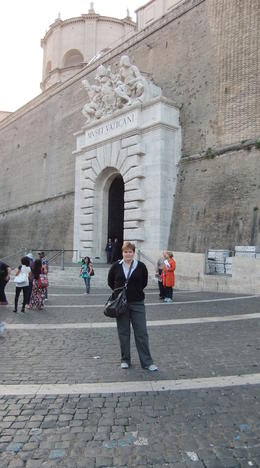 Photo of Entrance to Vatican Museum Waiting at the entrance to Vatican Museum. We got to skip the line as was promised and it was a long line-up even at 8AM. , laurelpanchuk - November 2014