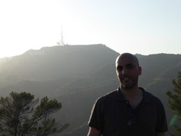 Photo of Sun over the hills I am in the photo. I had about another 40 photos, but I already did the captions on Facebook and have no intention of repeating the process. , N C - August 2016
