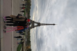 Photo of Shelly, Ankita and Tapas infront of Effiel Tower The family together in front of Eiffel Tower on the second day of our visit - 23rd. April. , Shelly - May 2016