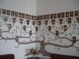 Photo of Family Tree This are the past 5 generations on display. You can see a small picture in the tree trunk of the current owner when he was a young boy., Karl G - February 2009