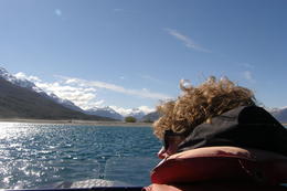 Photo of Dart River Jet Boat Ride Heading back across the lake to Glenorchy., Tighthead Prop - March 2014