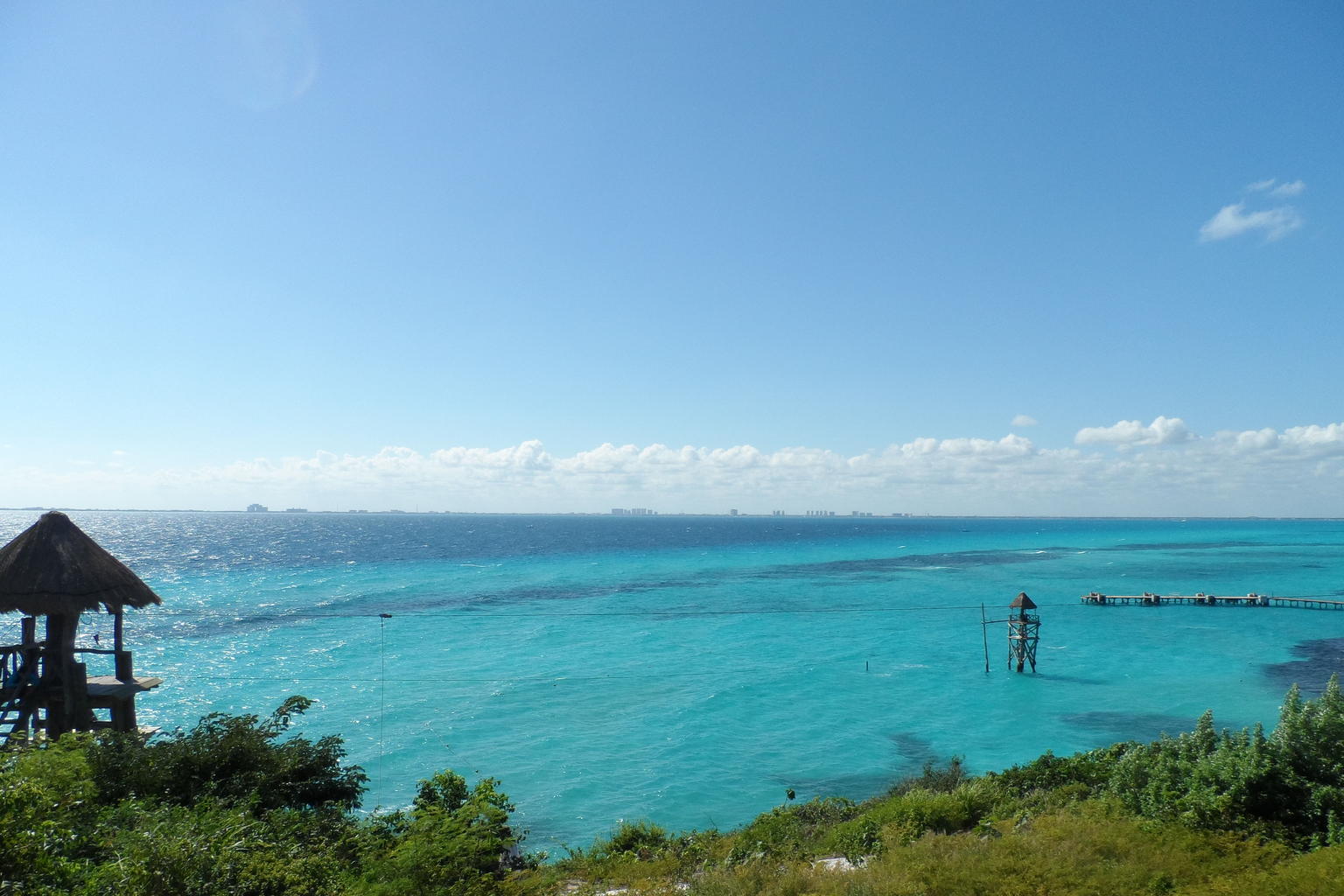 View of the Waters Surrounding Isla Mujeres