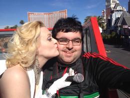 Photo of Me and Marilyn Monroe (Yea she's still alive!) Marilyn Monroe is kissing me on the cheek! , Josue A - November 2012