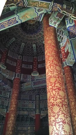 Photo of The Temple of Heaven The magnificent interior including the roof of the Temple of Heaven , URJIT Y - September 2015