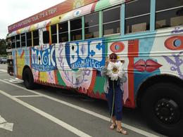Photo of Back to the sixties It's me in front of the bus at the Conservatory of flowers in Golden Gate Park. What a fantastic ride! , gingerpa - August 2014