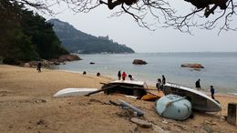 Photo of The beach at Stanley When in Stanley, explore the amazing market but this delightful beach is so near...not what I was expecting... , sandra t - June 2016