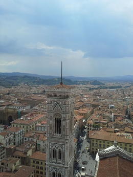 Photo of View from atop Brunischelli's Dome The bell tower of Il Duomo, and the city beyond as seen from Brunischelli's Dome. , Sharise C - July 2013