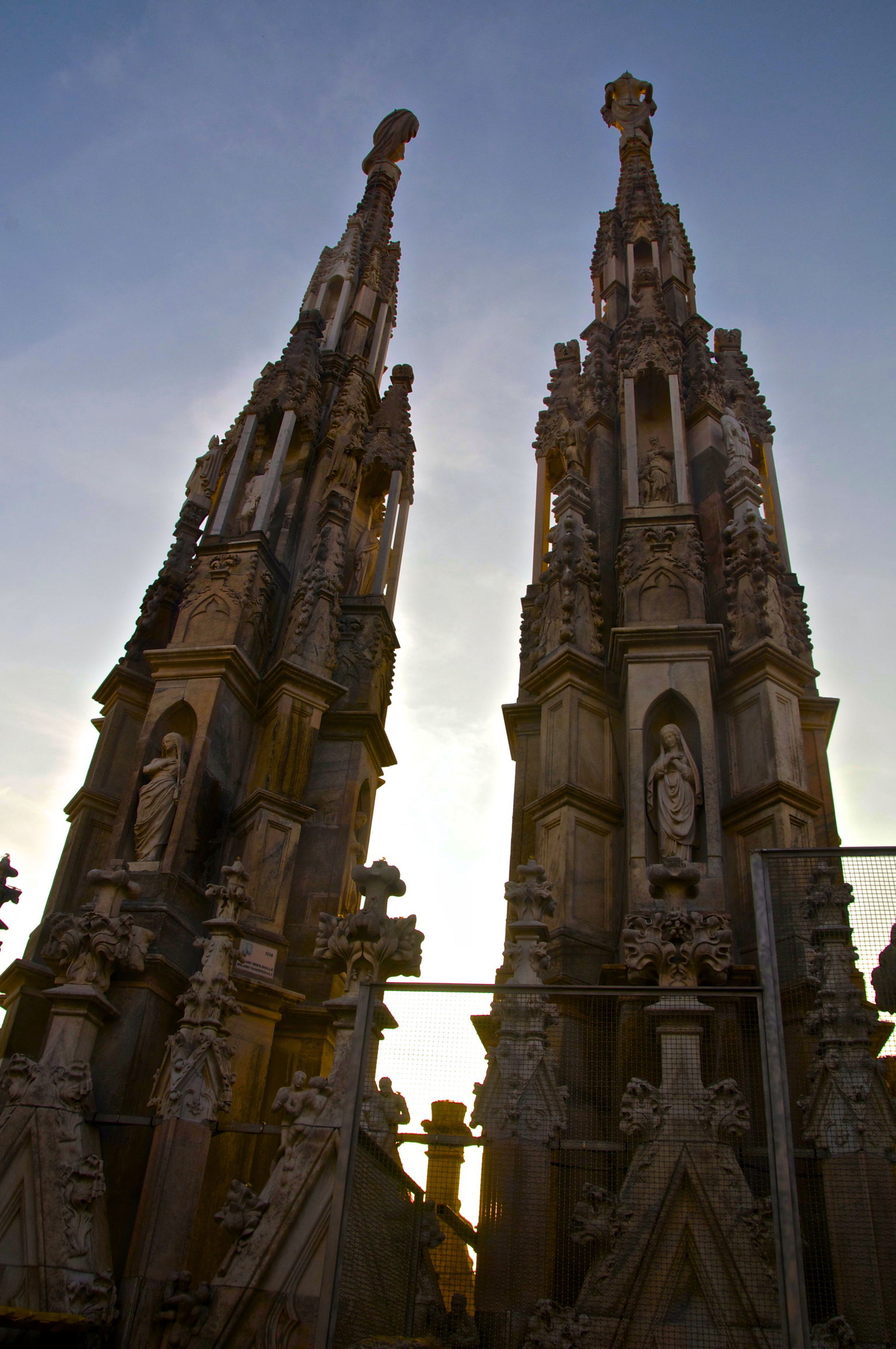 the rooftops of the Duomo, Milan