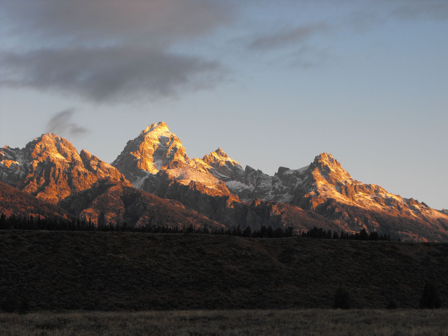 Sunrise in the Tetons