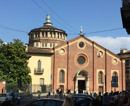 Photo of Home of da Vincis Last Supper Santa Maria del Grazie, where Leonardo painted on the monks' dining room wall. , Susan W - July 2016
