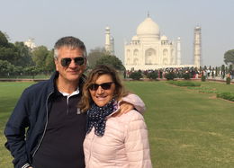 Photo of Taj Mahal in Agra The Love temple Roberto and Antonella at one of the seven wonders.Unforgettable. , Roberto P - January 2016