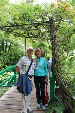 Photo of On the Japanese bridge The Japanese bridge over the pond with the lily pads and row boats. , Mitch B - July 2013