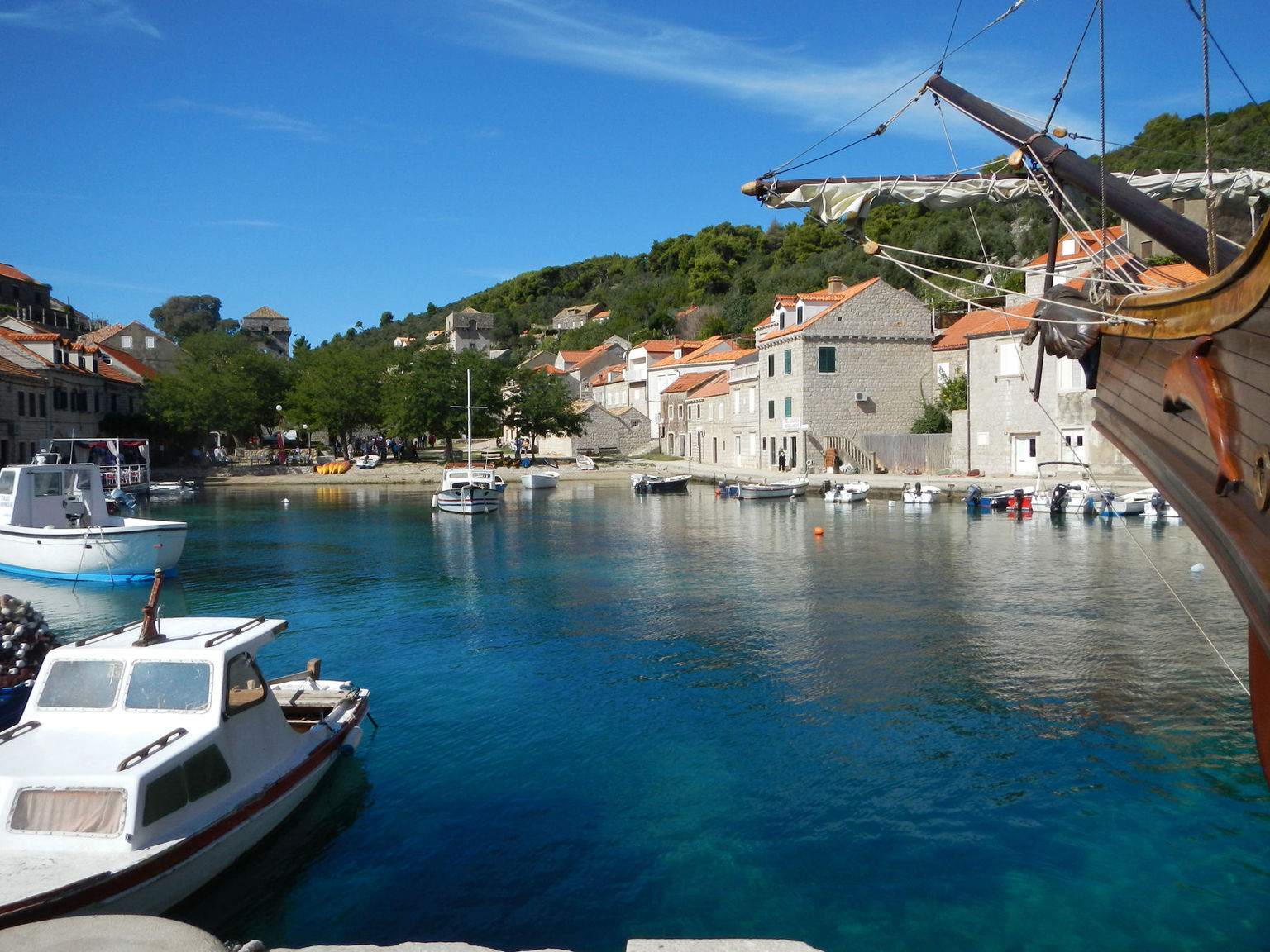 Sipan harbor at Sudurad village