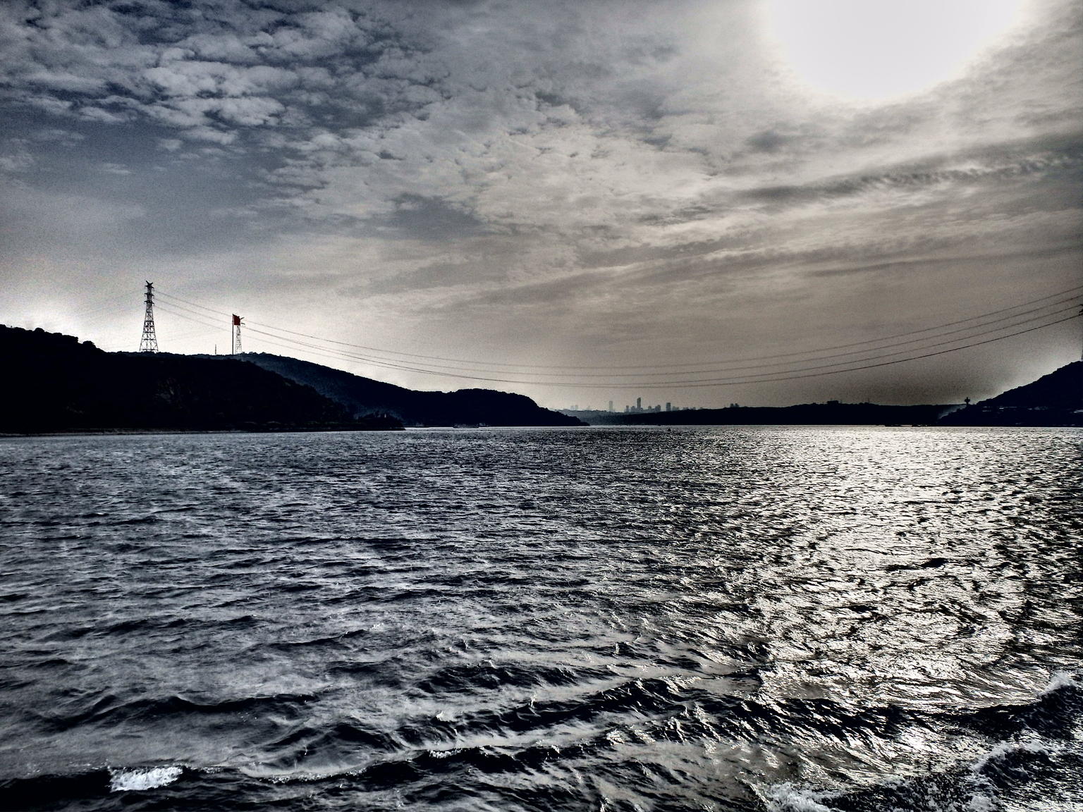 Cruising along the Bosphorus Straight