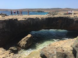 Photo of Natural Bridge This was the smaller part of the bridge. The bigger bridge was demolished by waves back in 2008. , Michelle C - July 2016