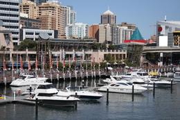 Photo of Darling Harbour, Sydney Luxury yachts moored at Darling Harbour on a sunny day - November 2011
