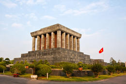 Photo of Ho Chi Minh Mausoleum and Park Backside view of the Ho Chi Minh Mausoleum in Hanoi, Vietnam - November 2011