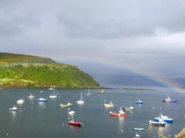 Photo of Rainbow over Portree We didn't see a lot of sun, but when we did Portree harbor was beautiful , MaryAnne - September 2015