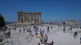 Photo of Acropolis the Hilltop Complex that includes the Parthenon Temple. Acropolis and Clear Blue Sky. , Raymond M - August 2013