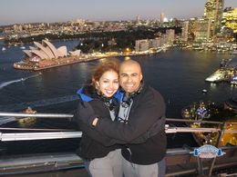 Photo of Sydney Bridge Climb My wife and I at the top of the bridge climb. , Faizan Hassan - May 2016