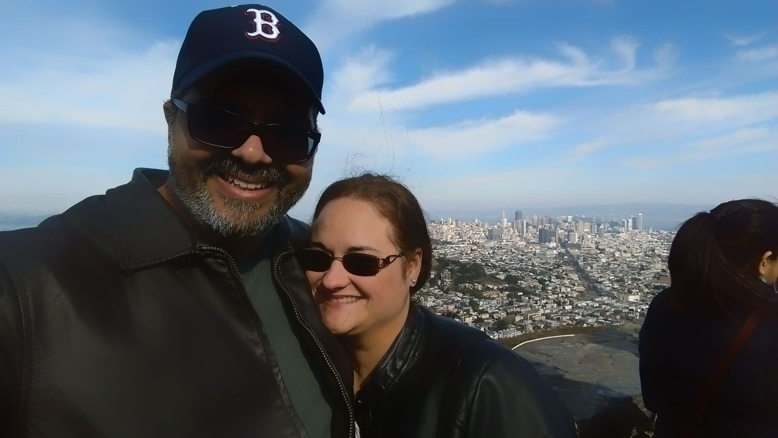 SF city view from the top of the hill