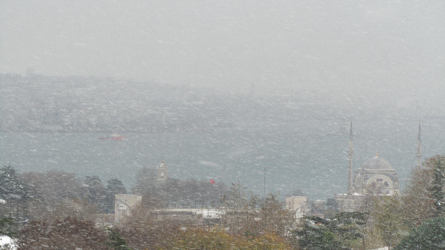 From congress in Istanbul in snow.