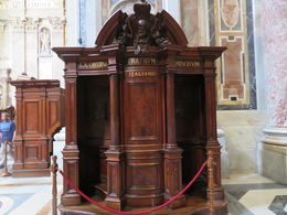 Photo of Confessional Beautiful confessional inside the Vatican. Several of these located throughout the church. , Tjames - July 2016