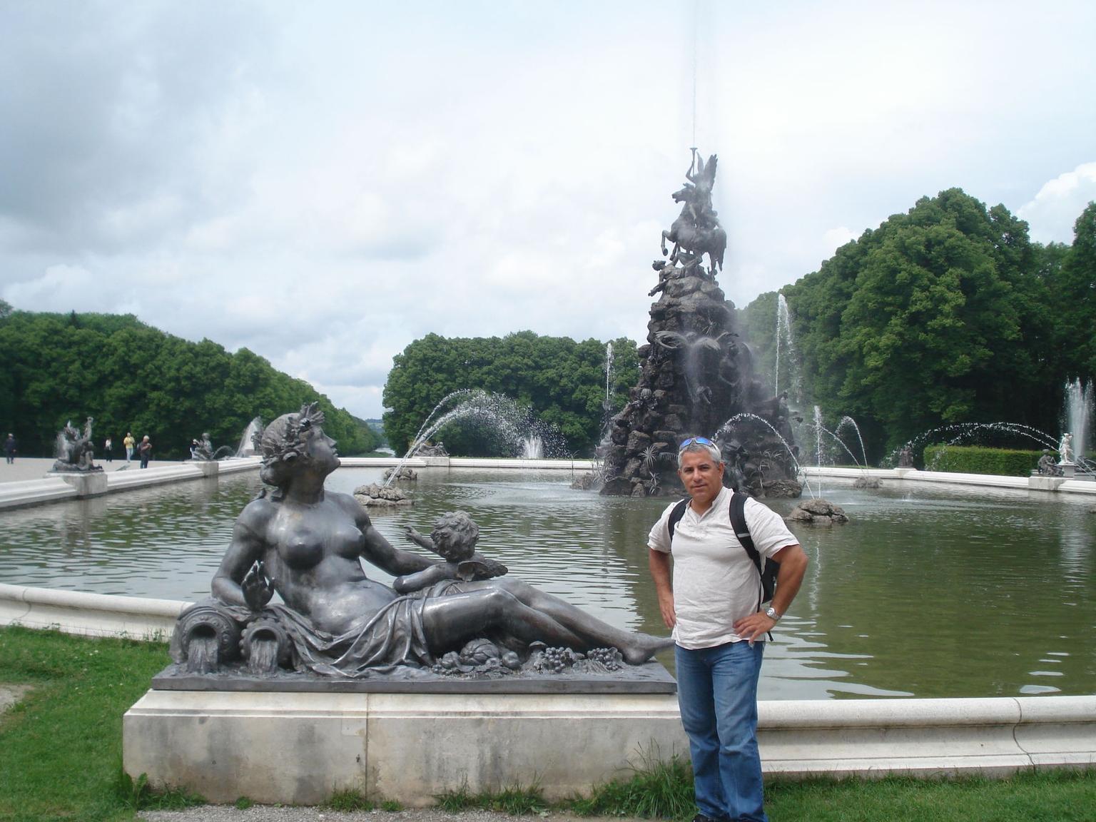 The fountains at Herrenchiemsee Castle