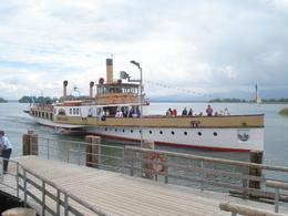 Photo of Traveling around Chiemsee lake This paddle wheel boat is one of many boats which move you around the Islands in this Bavarian lake which is truly beautiful., David F - July 2010
