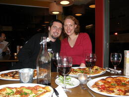 Photo of Amano Cafe My sister and her husband at the Amano Cafe, digging into the fantastic pizzas! , Tighthead Prop - December 2010