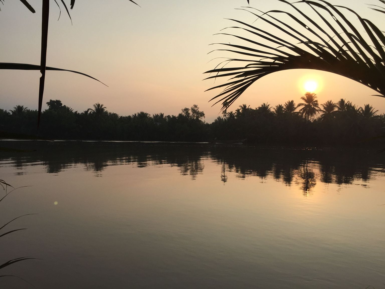 Sunrise over the Mekong River