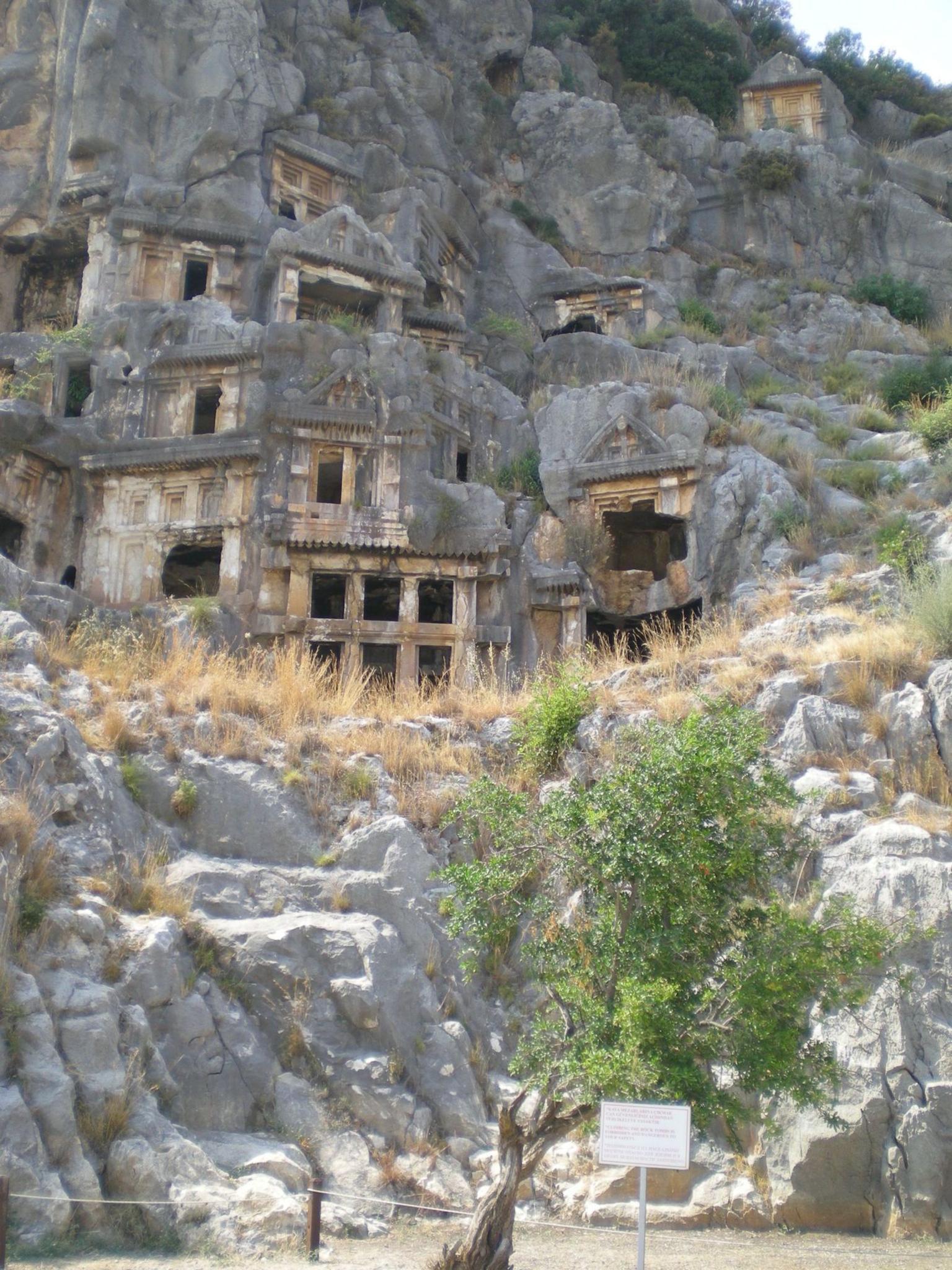 Myra Rock Tomb. Greek Architecture.