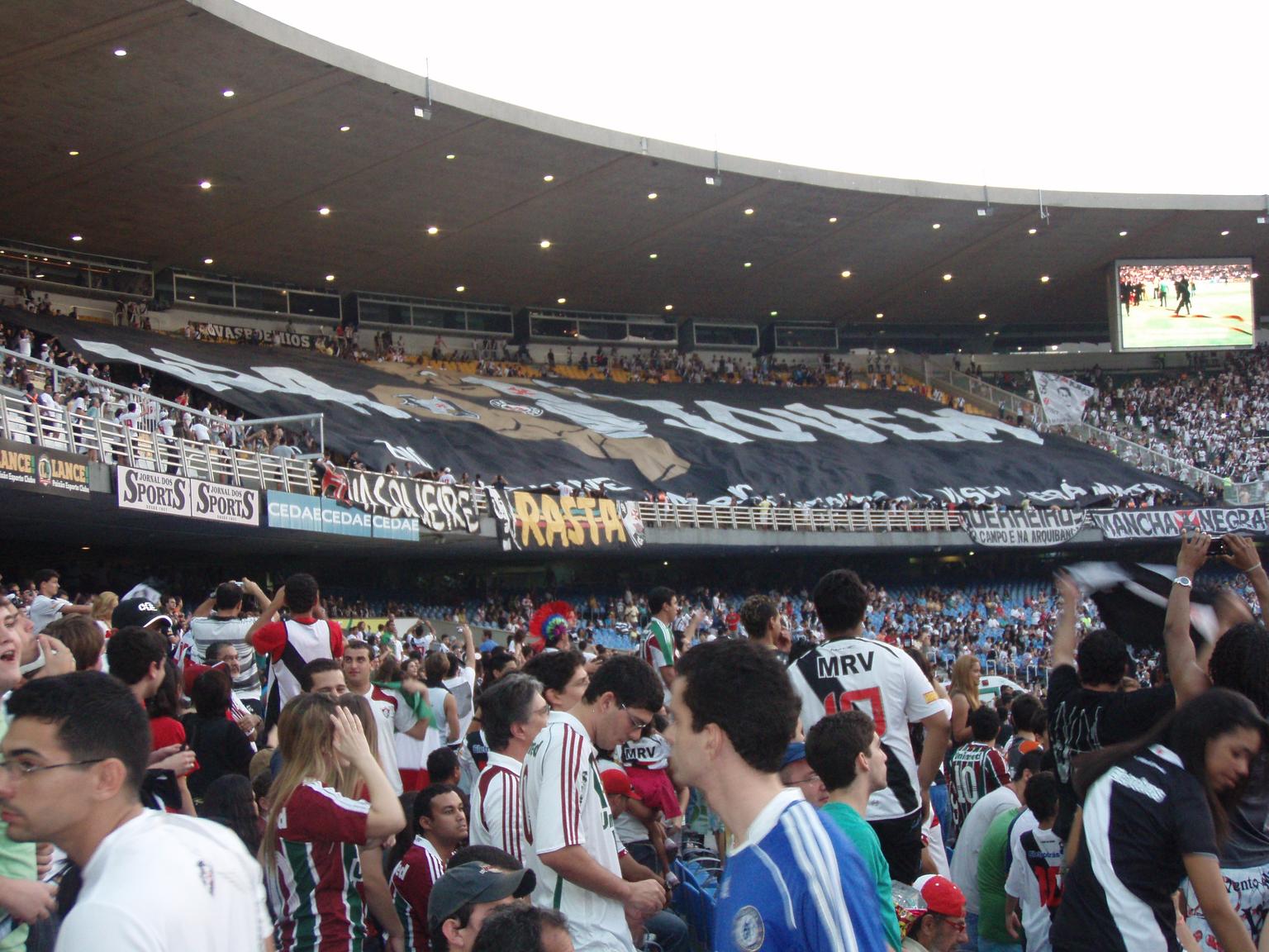 Soccer match at the Maracana Stadium, Rio
