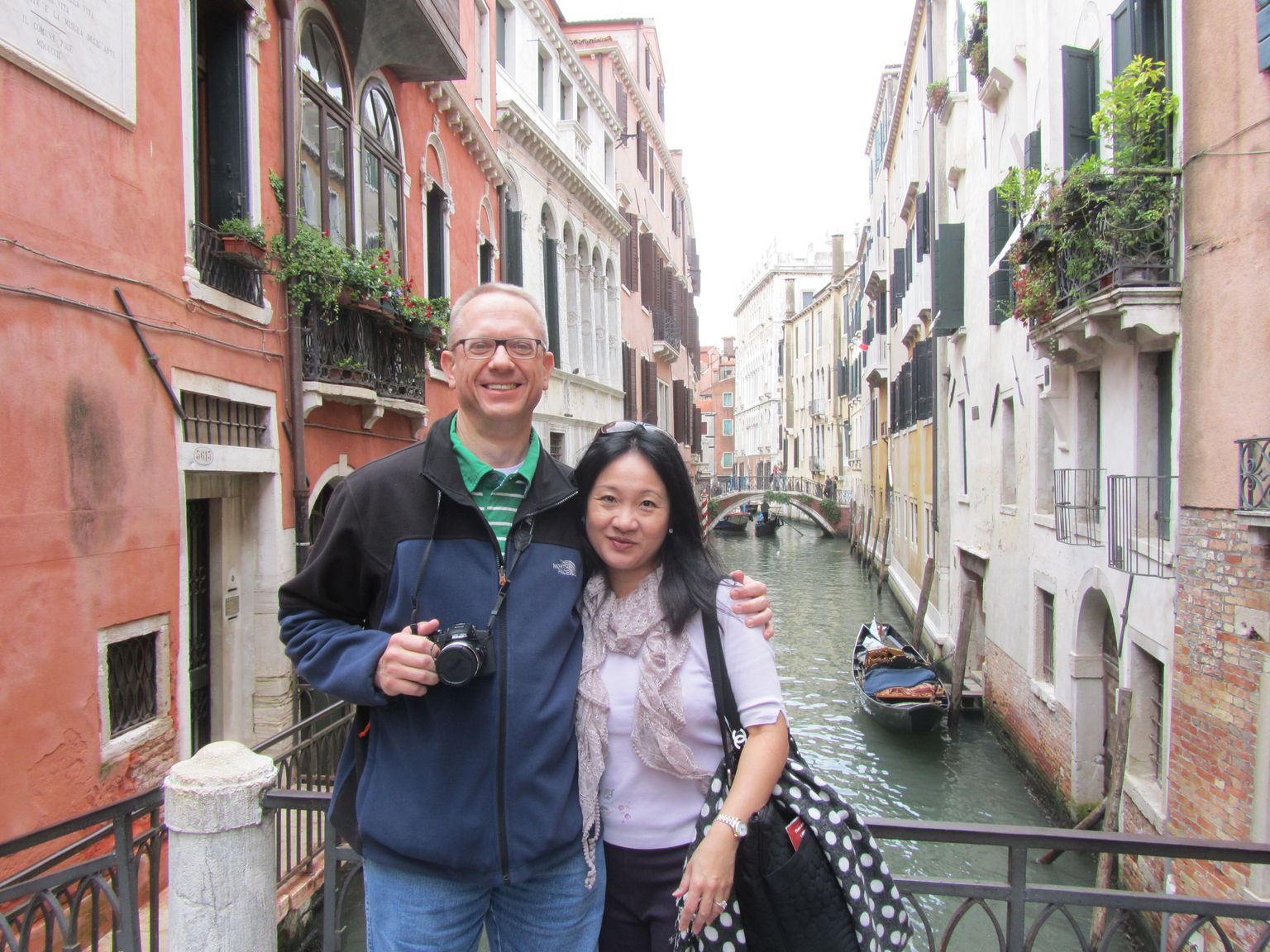 Enjoying the streets and canals of Venice!