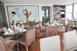Photo of 4-Day Amazon River Luxury Cruise from Iquitos on the 'Aria' The elegant dining room - December 2013