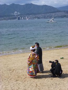Photo of Miyajima Island - wedding After the traditional wedding, there's the beach photography session. , Sandra S - April 2016